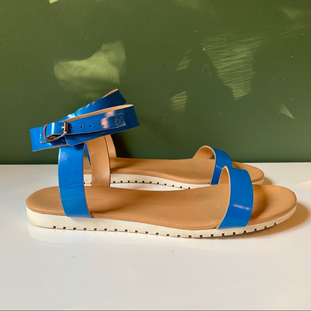 J. Crew Glossy Leather Sandal